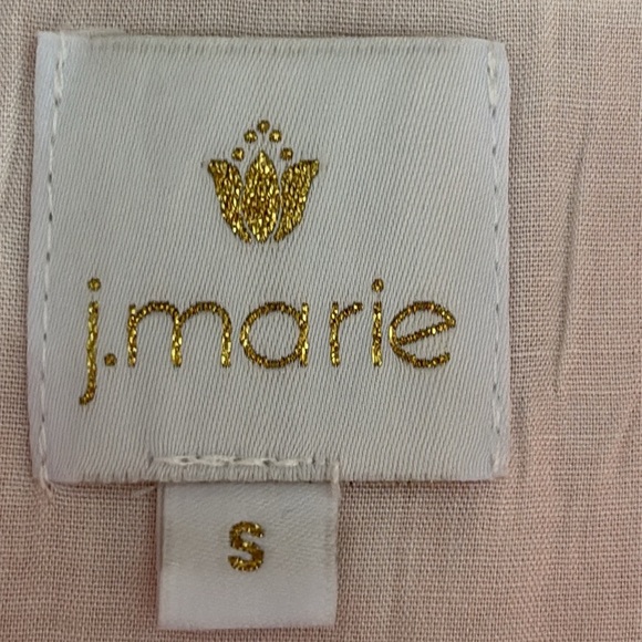 J. Marie The Schafer Ruffle Neck Embroidered Striped Dress - NWOT - Size Small - Picture 6 of 9